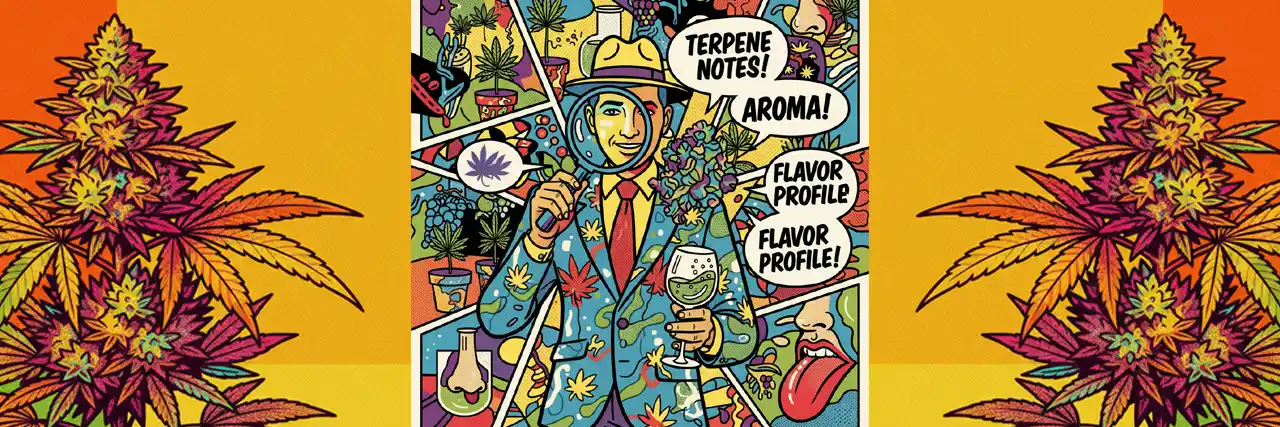 Konopný sommelier zkoumá terpenový profil odrůdy marihuany
