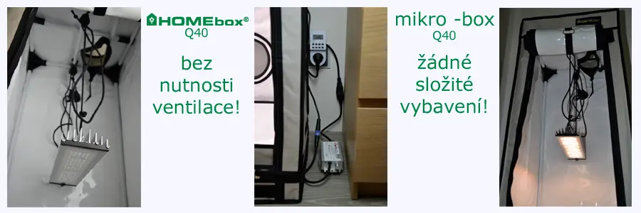 Box pro pěstování konopí bez ventilace pro jednu rostlinu